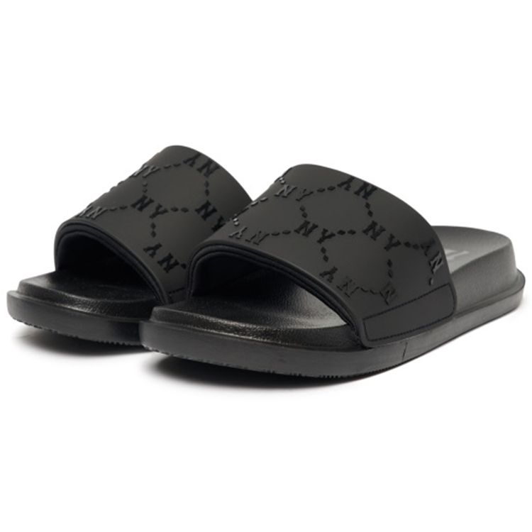 MLB Slipper Casual Non-Slip Slide Sandals Unisex Footwear Black 3ALPAC123-50BKS