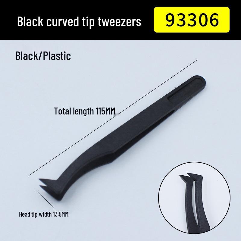 

Insulated Anti-static Black Nylon Tweezers for Electronics Repair