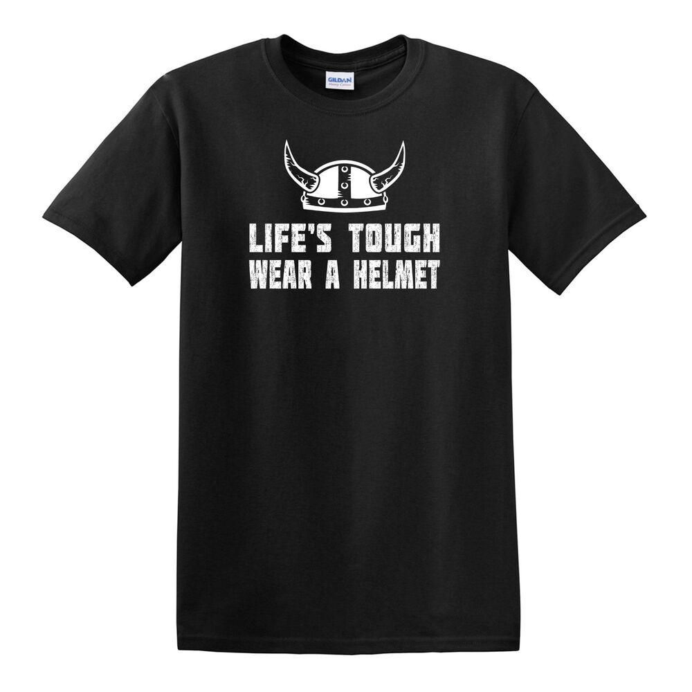 

Футболка унисекс Life S Tough Wear A Helmet Norse Odin Viking Thor Valhalla S