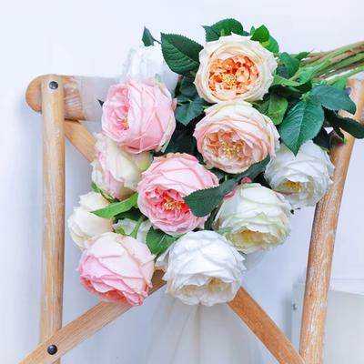 Realistic Artificial Rose Moisturizing Texture Artificial Flowers Silk Rose  for Valentine's Day