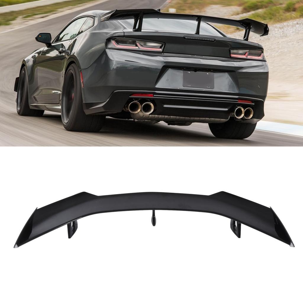 Rear Trunk Lip Gloss Black Rear Trunk Spoiler Lip GT Car Adaptations Replacement for ZL1 1LE 16‑21