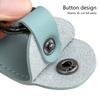 USB Flash Drive Holder Case Microfiber Leather Protective Cover With Metal Snap Closure