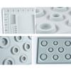 2Pcs Gray Flock Beads Tray Design Boards Kit DIY Beading Bracelet Tools Jewelry Storage Box Tray Diy Jewelry Making