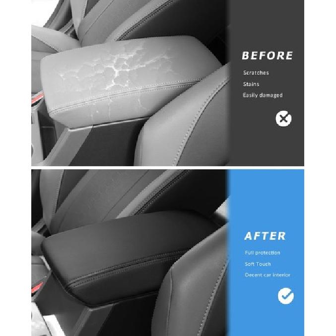 Car Center Console Armrest Cover for 2025 Crosstrek/Impreza Black Stitches