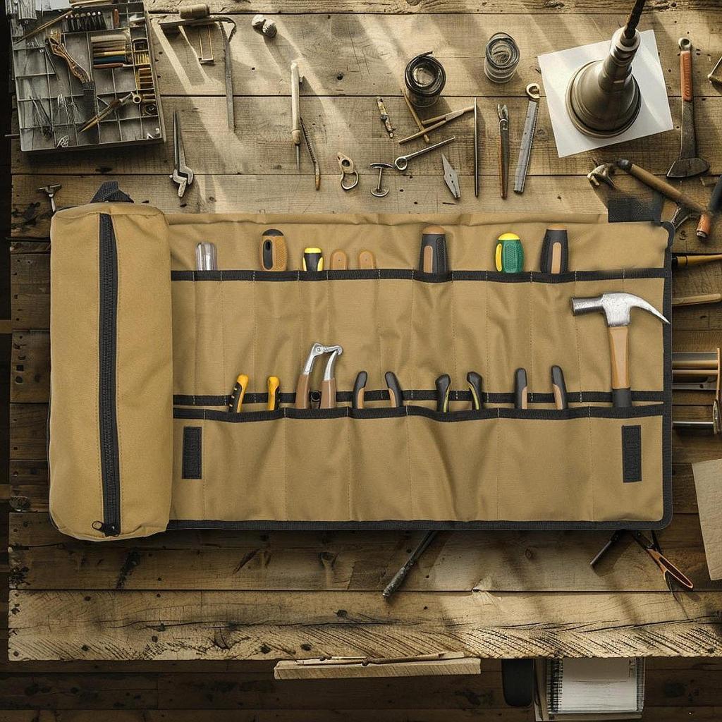 Heavy Duty Tool Carrier Bag with Handle for Electricians And Hobbyists