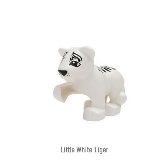 Gegele Lego-Compatible Building Blocks: Large Particles & Small Animal Accessories - Ocean, Zoo, Dinosaur Educational Toys