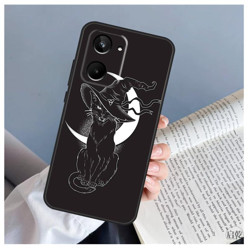 Witch Cat For Realme 15 10 11 13 12 14 Pro Plus C65 C67 C71 C63 C61 C55 C51 C53 C75 GT6 GT7 Pro Case