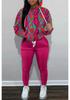Autumn And Winter Women'S New Hooded Sweater Sports Suit Casual Design Colorful + Printing