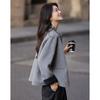 Demana New Chinese Style Fluffy Wool Blend Short Coat