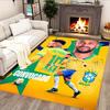 Brazilian Football Star Rug for Living Rooms, Bedrooms, Home Décor, and As Gifts.