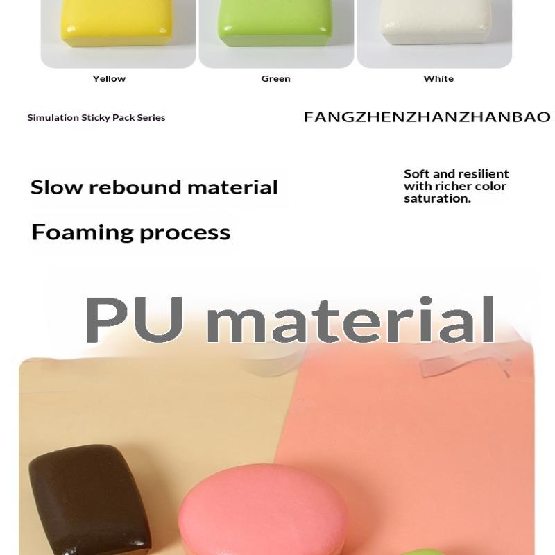Color Soft Potato Pinch Toy Custard Bun Sticky Small Cake Slow Rebound Decompression Toy Party Gift