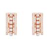 Further Inlaid Design Crystal Earrings Unisex Earrings Gold 5646726