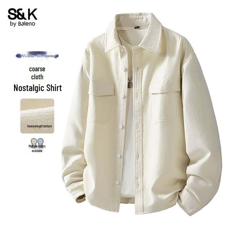 

Baleno Men s American Casual Long Sleeve Work Shirt 2XL