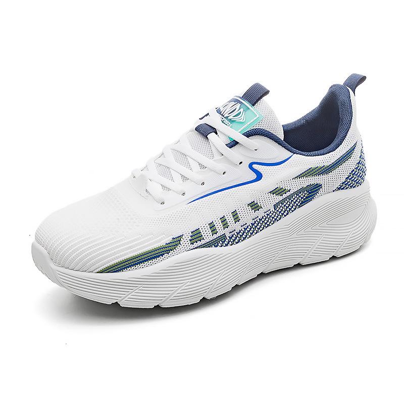 Korean Version of Fly-woven Sports Shoes for Men and Women, Casual Platform Dad Shoes, New Breathable Running Shoes F8830
