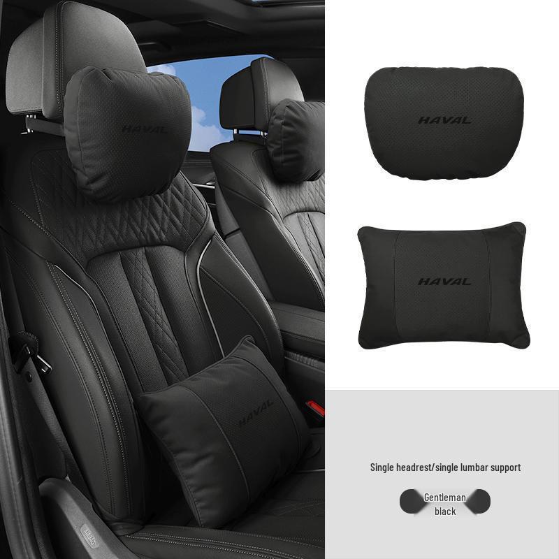 Compatible Neck Pillow & Lumbar Support for Haval H6, Chitu, First Love, Big Dog, H2, H4, H5, H7, H8, H9 Headrests