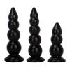 Black PVC Extra Large Anal Plug with Suction Cup Big Thick Fisting Dildo Anal Expander Masturbator Sex Toy