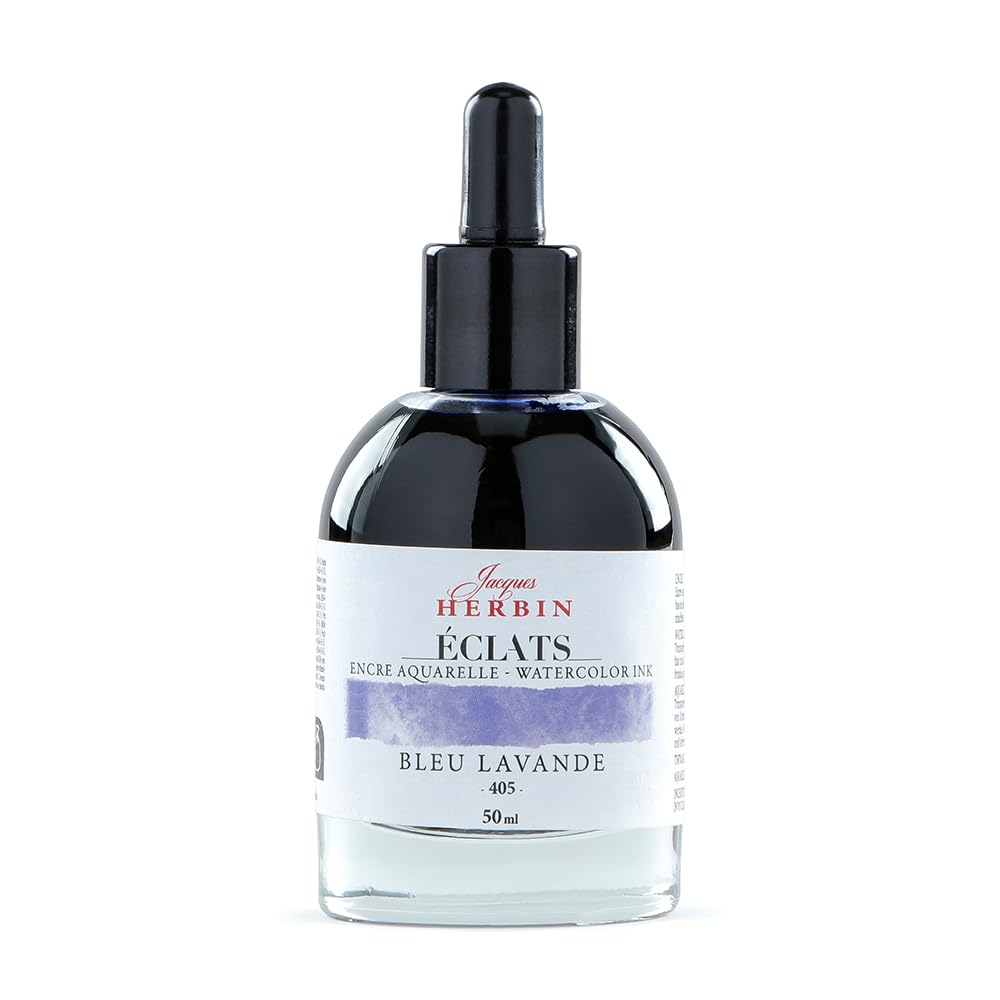 Herbin Watercolor Eclat Lavender hb16405 Ink, Dye, 50ml, Blue,