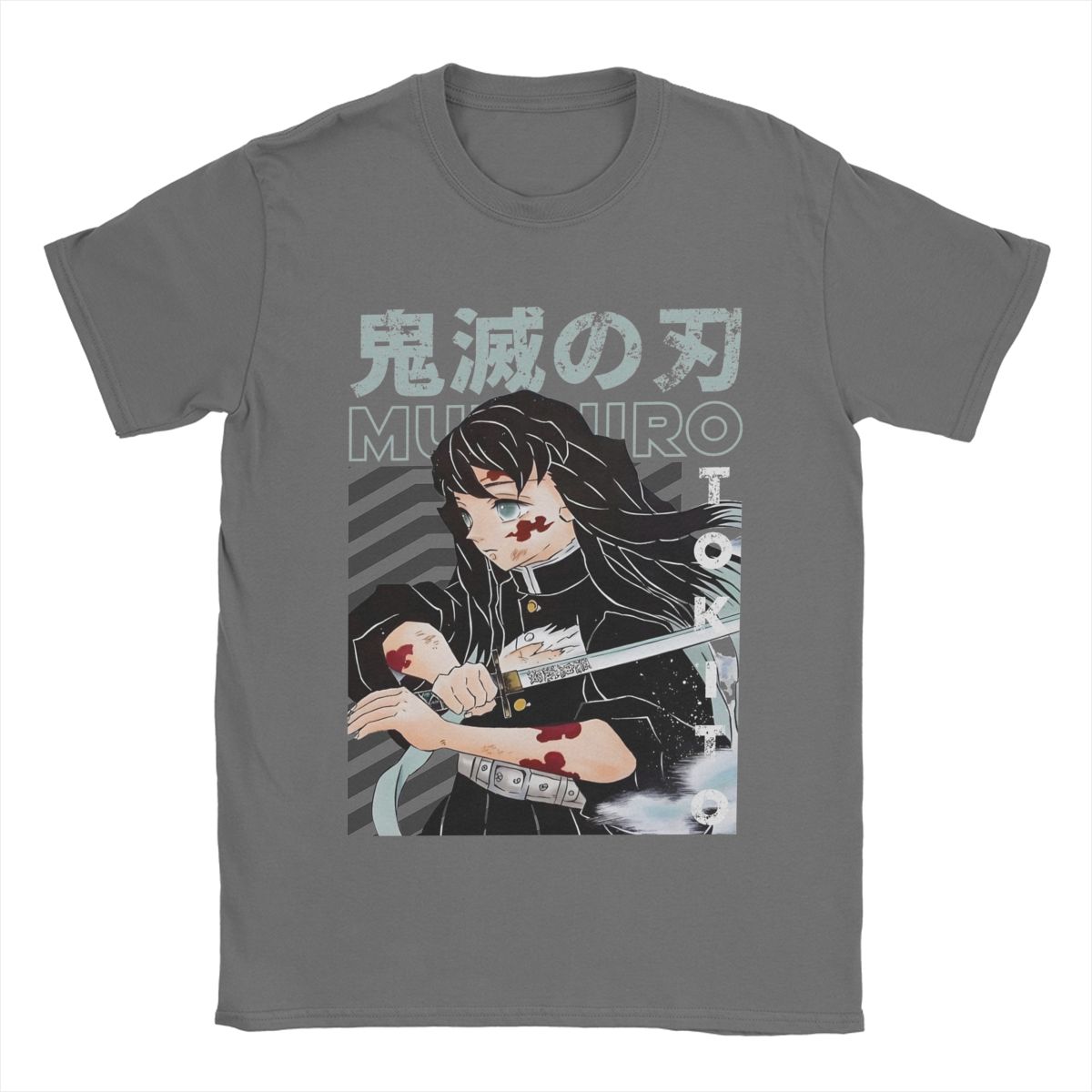 

Creative Muichiro Tokitoo Demoned Slayered T-Shirts for Men Crewneck Cotton T Shirt Short Sleeve Tee Shirt Plus Size Clothing M