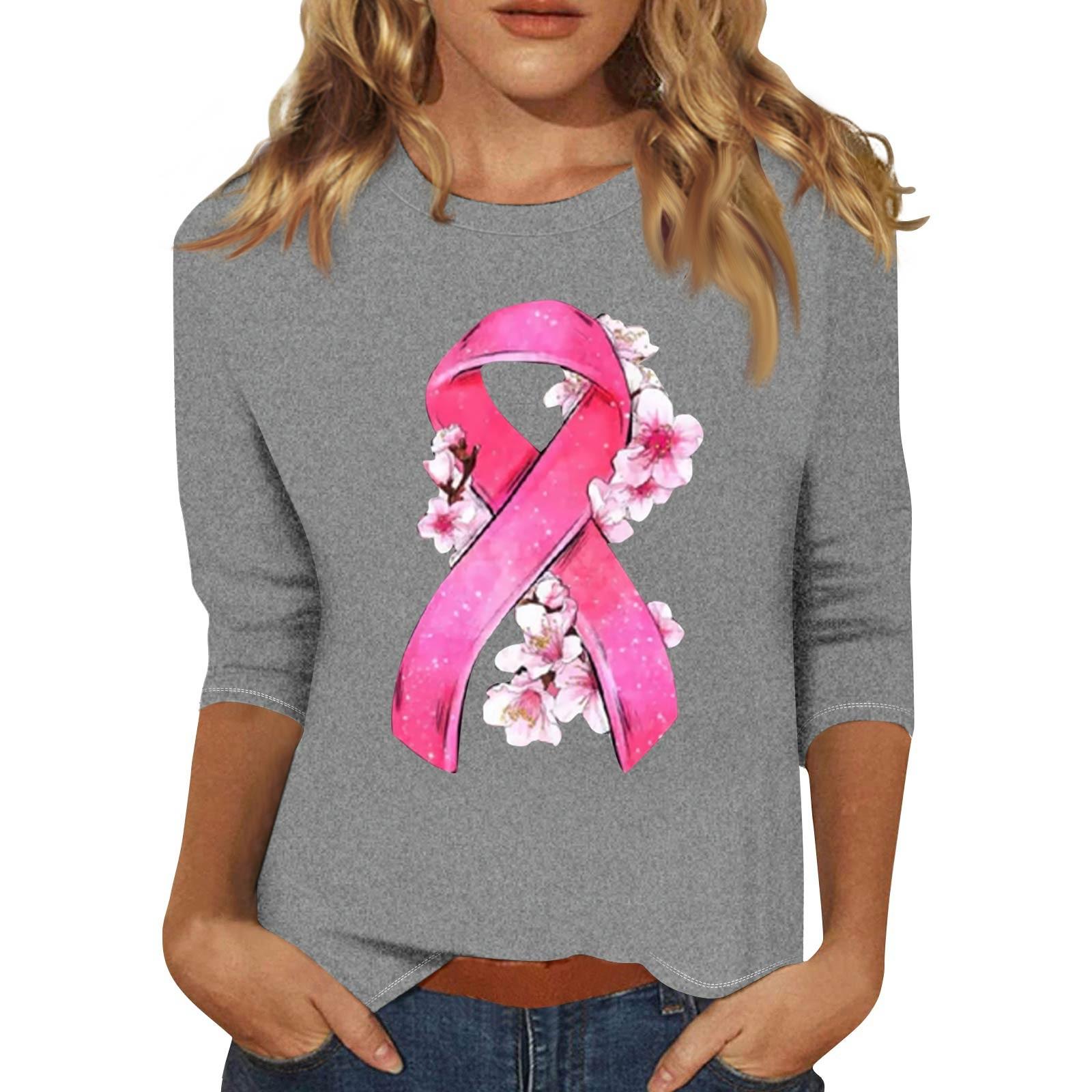 

Женская модная и повседневная футболка с круглым вырезом и рукавом семь четвертей XL