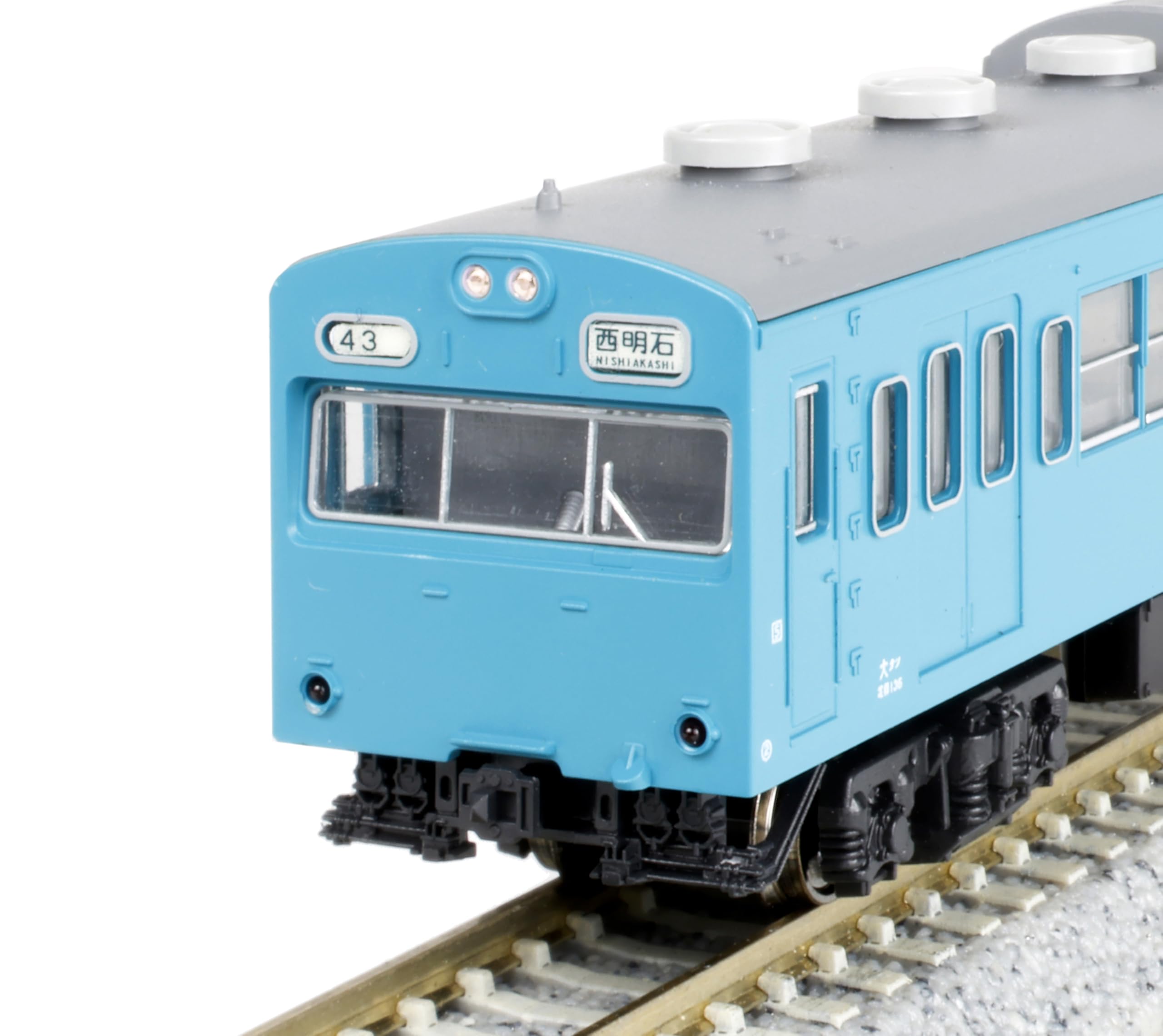 Электропоезд KATO N Gauge 103 Series Sky Blue, 4 вагона, модель 10-1743F