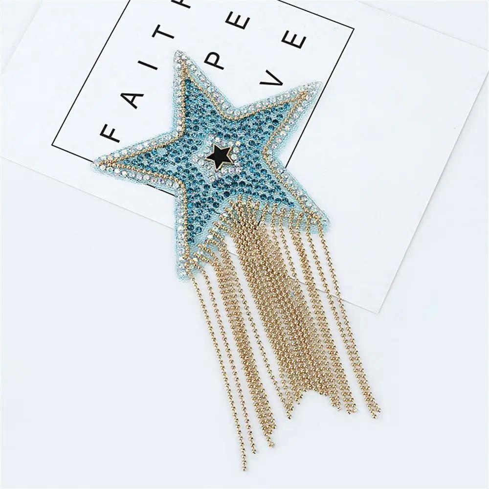 Craft Bling Sparkling Rhinestone Iron-on Patches Embroidery Clothes Appliques Clothing Accessaries