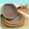 Cat Scratch Board With Minimal Shedding Round Design Large Size 45*9cm Corrugated Paper Material