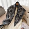 Luxury Brand Leopard Print Headband Scarf Women Fashion Silk Satin Hair Band Bag Wrist Bandana Neckerhicef Shawl Wraps 90X90cm