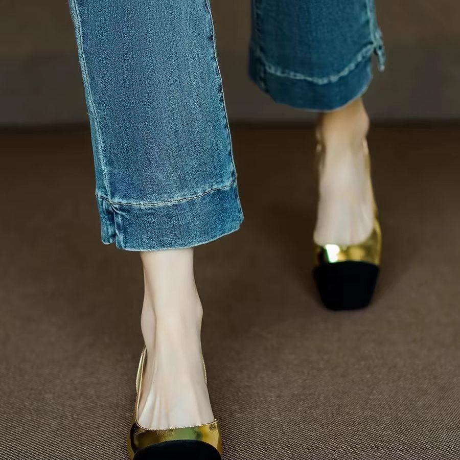 Comfortable and versatile~ Baotou Roman sandals women's commuting comfortable flat summer small fragrant color matching British style women's shoes