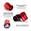 4PCS Car Tire Stem Valve Cap Airdust Waterproof Wheel Tire Valve Rim Stem Cover For Holden Colorado Captiva Commodor VY VZ HSV
