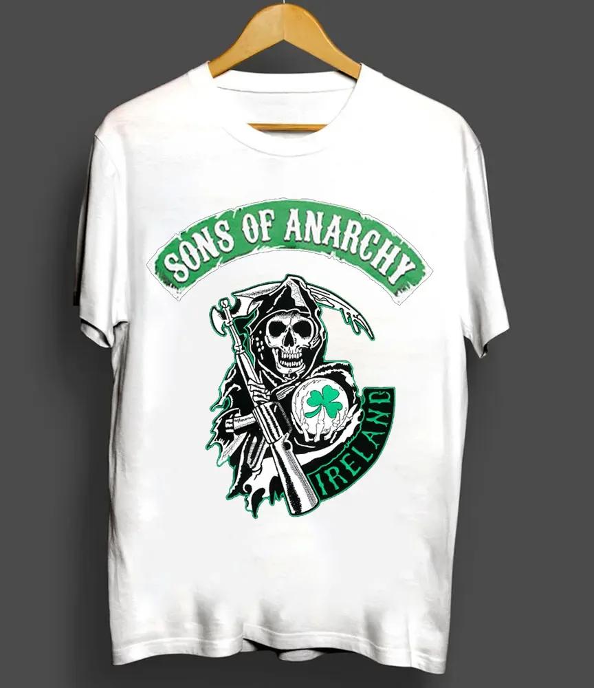 

2025 Sons of Anarchy Ireland T-Shirt 100% Cotton O-Neck Summer Short Sleeve Casual Mens T-shirt Oversized T Shirt Men Clothing 4XL