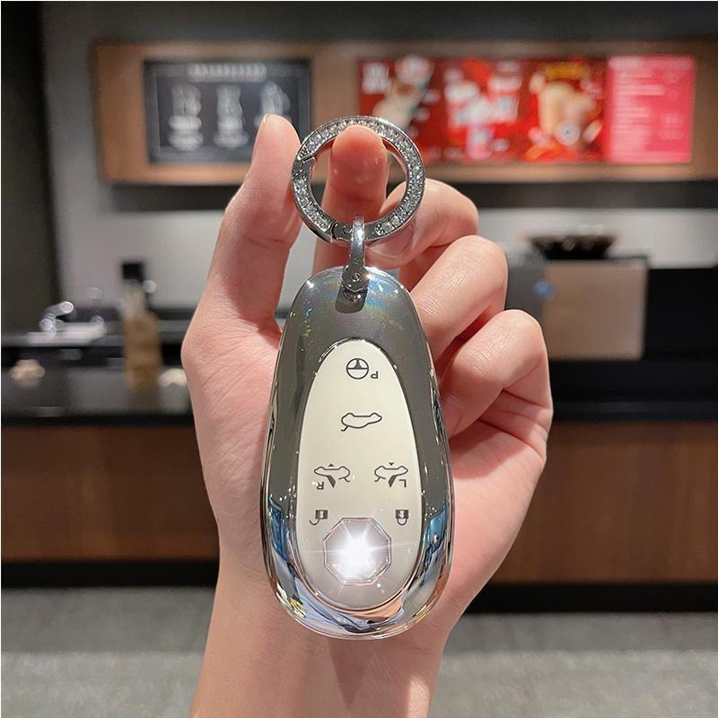Tpu Car Key Case For Morris Garages Mg Cyberster Accessories Remote Protection Cover Shell Keychain Holder Fob