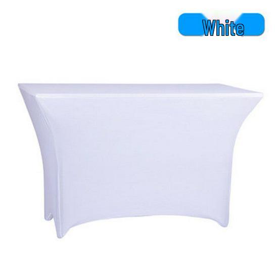 

Еластична 6-футова прямокутна скатертина для подій: Конференція, Весілля, Банкет, Коктейль-бар. 8FT білий