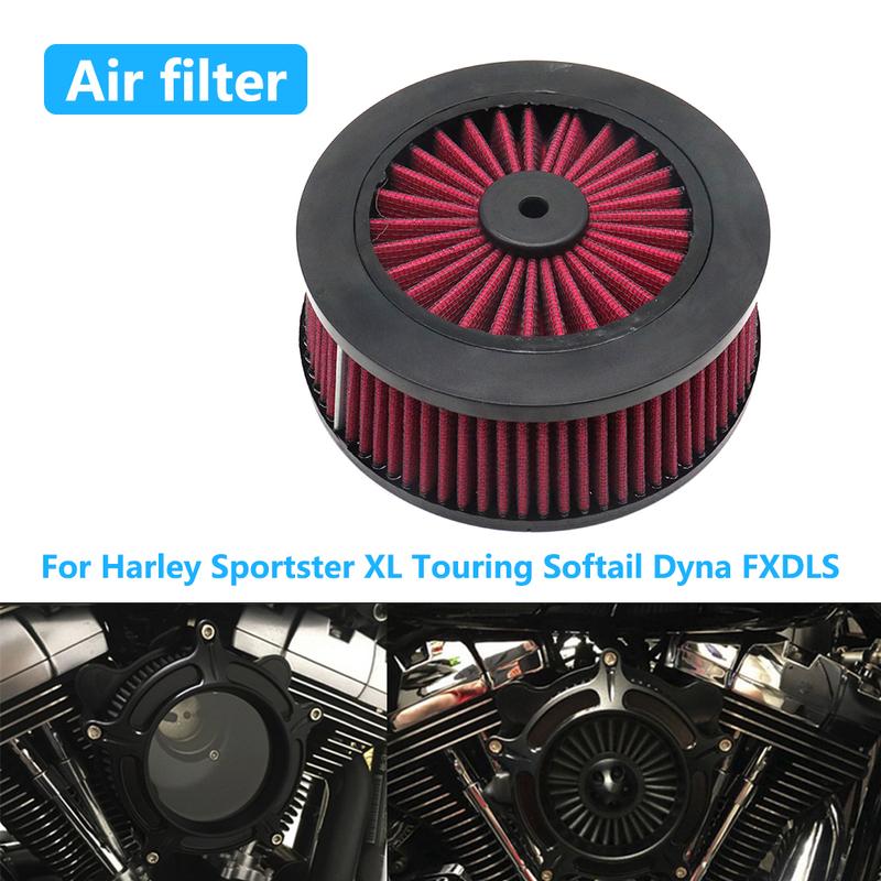 For Harley Sportster XL Touring Softail Dyna FXDLS Motorcycle High Flow Engine Intake Cleaner Element Replacement