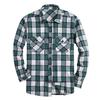 Men's Casual Fashion Plaid Long Sleeve Shirt Men's Pocket Button Shirt