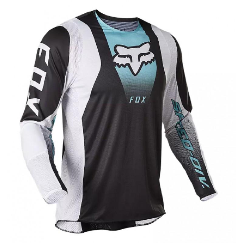 Mens Quick-Dry Long Sleeve Cycling Jersey Mountain Bike Downhill Shirt UV Protection Sport Top