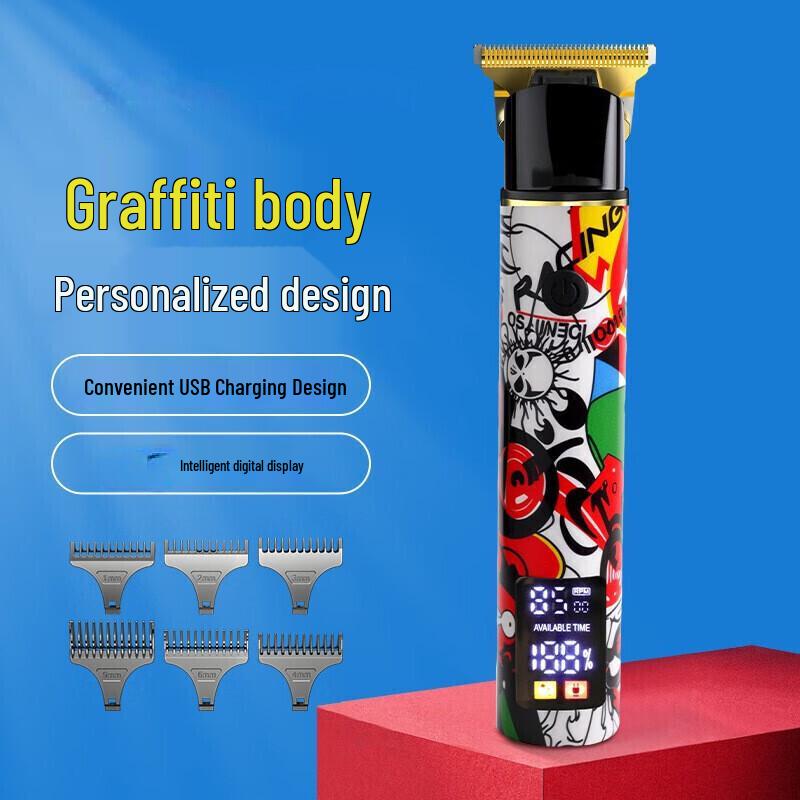 Профессиональная электрическая машинка для стрижки волос и триммер Yuanzu для мужчин