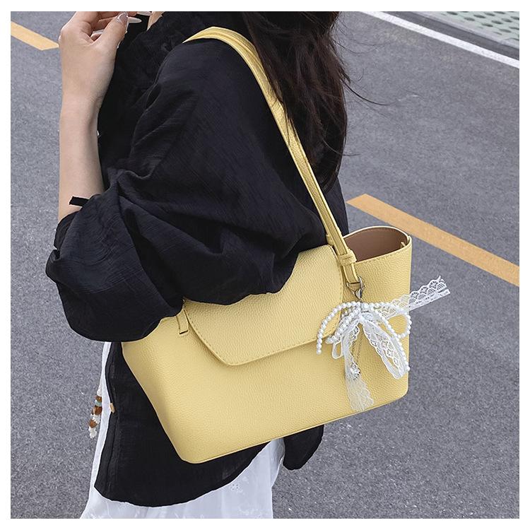 Large-capacity bag women's summer versatile new casual shoulder underarm mother bag commuter tote bag