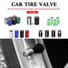 2026 Hot For VW VOLKSWAGEN 4Pcs Metal Car Tire Valve Caps Tyre Wheel Stem Air Valve Cover For Volkswagen VW R RLINE GTI Golf Blu