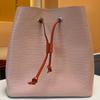 [Pre-Owned] Noe Mm Series Drawstring Epi Water Wave Leather Bucket Bag - Excellent #109C3Z2