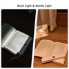 LED Book Light Rechargeable Reading Lights for Books In Bed Eye Caring 3 Color Stepless Dimming Flat Book Light for Book Lovers