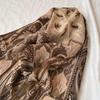 Used Tagged Etro Silk Blend Stole Paisley Brown Tones Italy