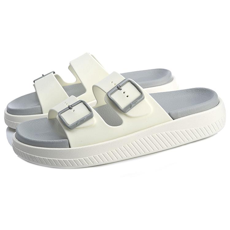 Li Ning Clap Comfortable Slip Resistant Abrasion Resistant Slide Slippers Women's White AGAQ006-4