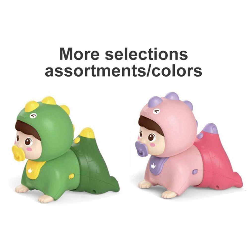 Early Education Electric Crawling Doll With Light Sound Crawling Kids Doll Toys  Baby/Toddlers