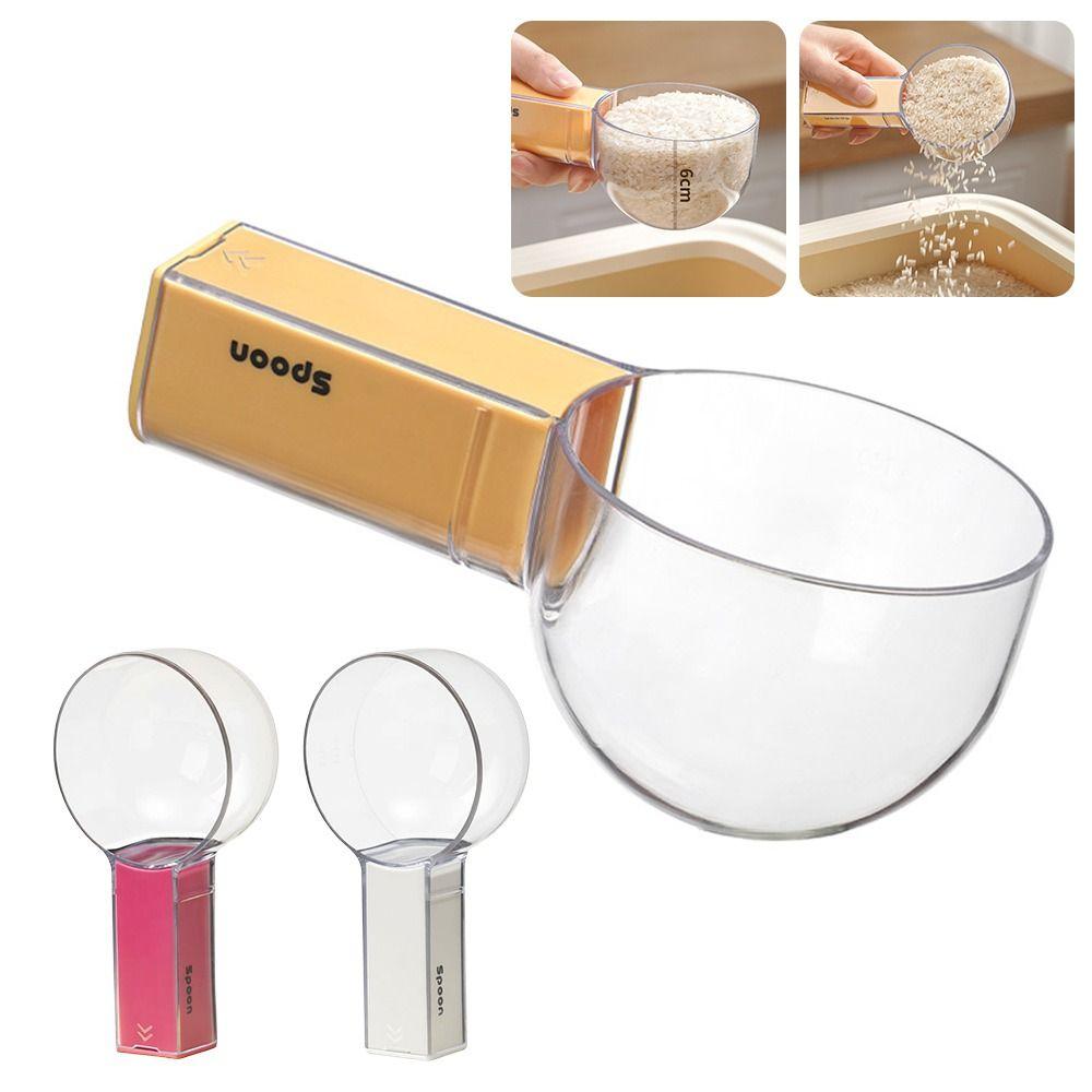 Dopamine Moisture-proof Measuring Spoon with Insect-resistant Box Multipurpose Teaspoon Rice Scoop Kitchen Cooking Tool