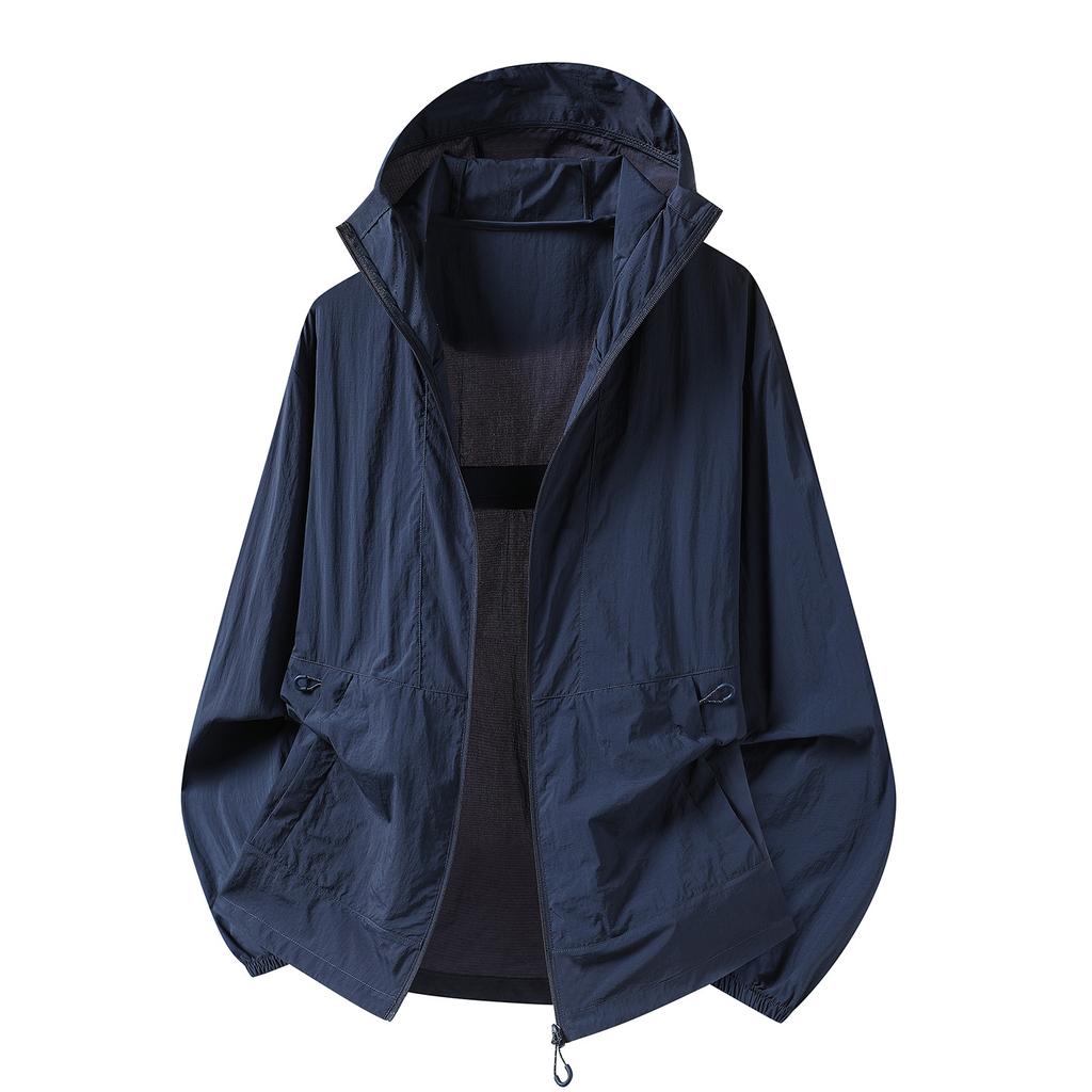 Outdoor lightweight sports hooded charging sunscreen clothing jacket women's light and breathable anti-splashing sunscreen clothing