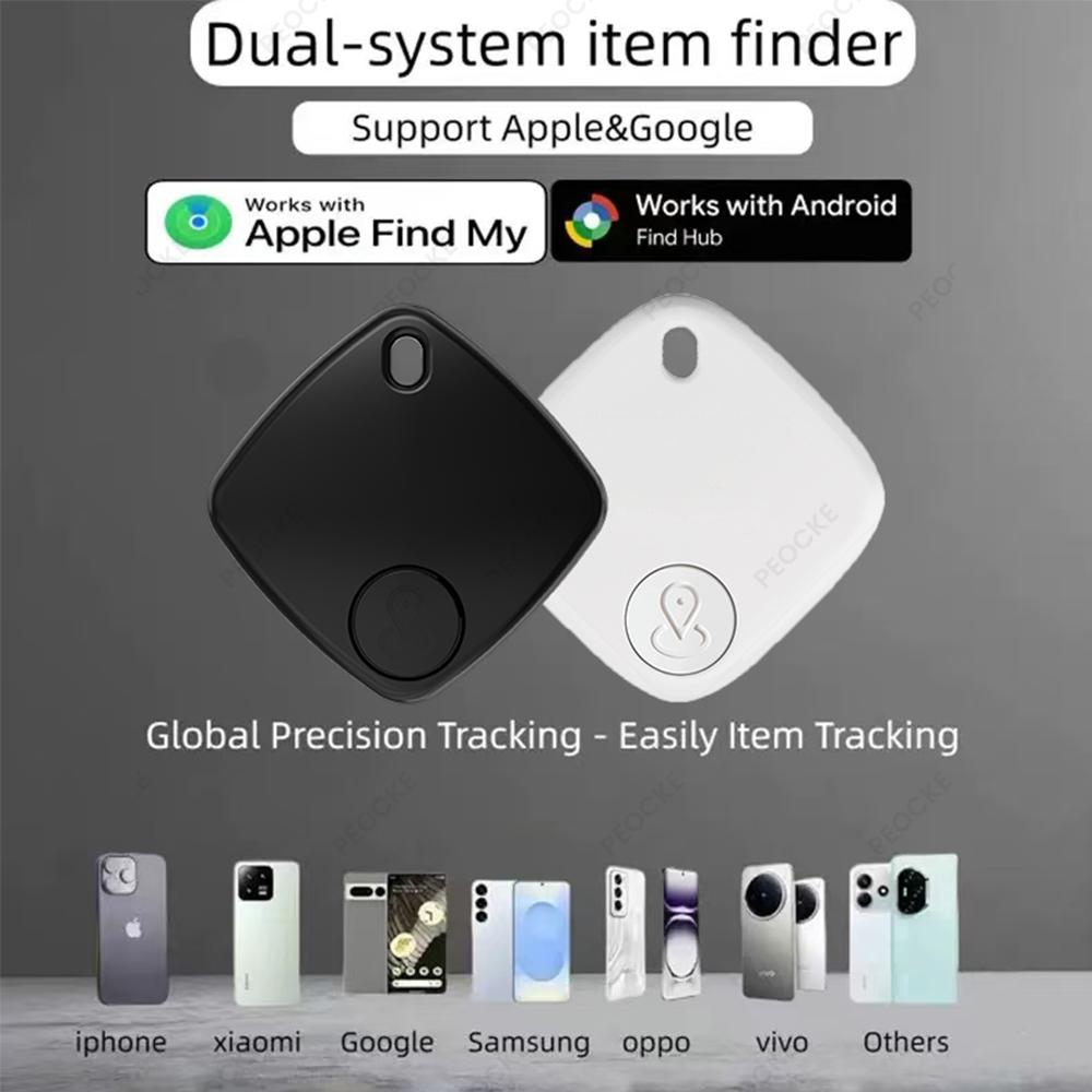 Dual System Android/iOS Smart Tag Compatible With Apple Find My Google Find Hub Anti-Lost GPS Tracker Item Finder Bag Key Pet