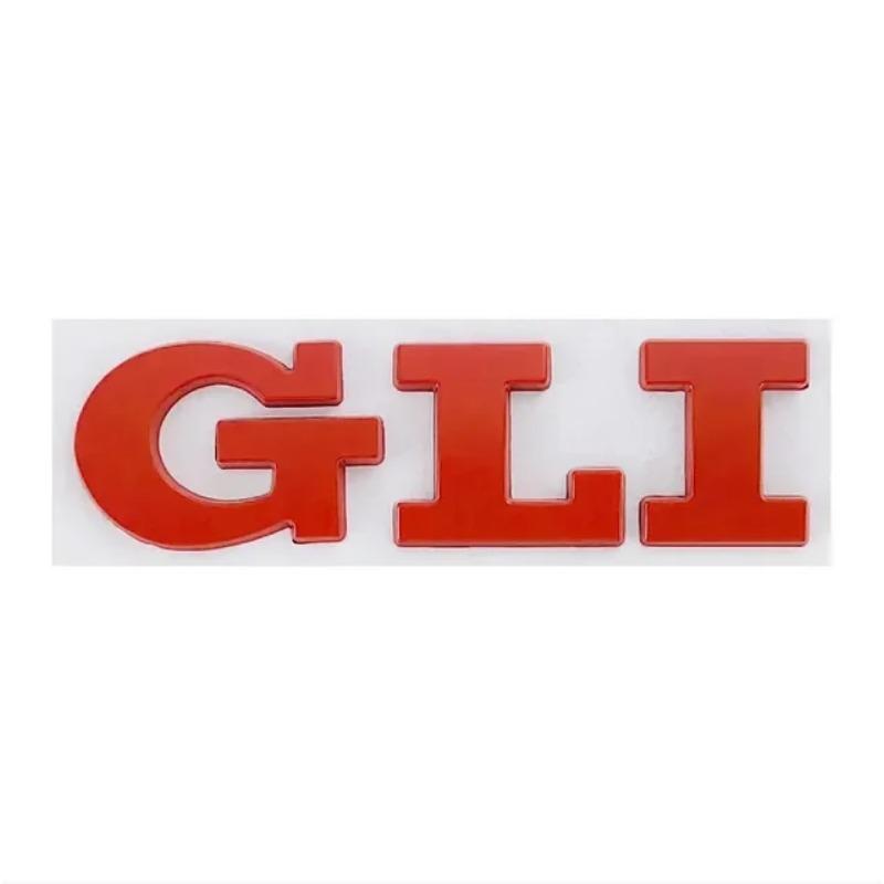 3D Metal Car Letters GLI Logo Rear Trunk Front Grill Badge Emblem Sticker Decals For Jetta MK2 MK4 MK5 MK6 MK7 MK8
