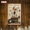 Vintage Electronic Circuit Tin Sign X Inch Retro Metal Poster for Man Cave Lab Decor
