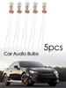 10/5pcs T3 T4 T5 14V Car Audio Gear Indicator Light Dashboard Instrument Bulbs Yellow Lamp Car Audio Bulbs Car Light Accessories