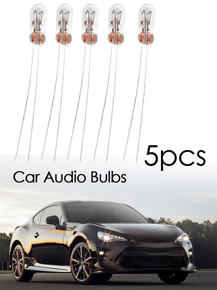 10/5pcs T3 T4 T5 14V Car Audio Gear Indicator Light Dashboard Instrument Bulbs Yellow Lamp Car Audio Bulbs Car Light Accessories